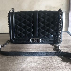 Beautiful Rebecca Minkoff black leather bag.